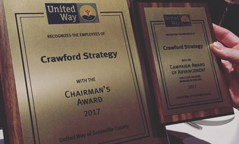 crawford strategy united way awards